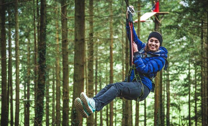 Zip through the treetops on Zip Safari